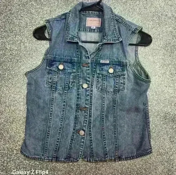 1990S Stockton jean vest size med - Picture 1 of 5